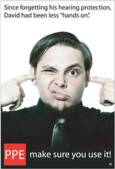 Picture of Since Forgetting His Hearing Protection, David Had Been Less ,,Hands on'' Poster - 525 x 775Hmm - Encapsulated - [AS-POS70]