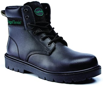 picture of Rugged Terrain Black 6 Eyelet Derby Boot S1P SRC - BN-RT501B