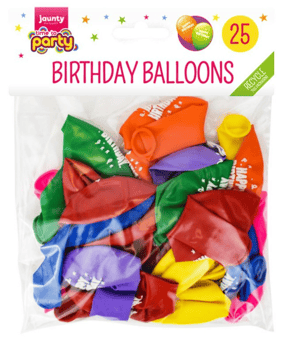 picture of Happy Birthday Balloons 25 Pack - [OTL-311360]
