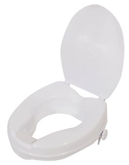 picture of Aidapt The Viscount Raised Toilet Seat - Configuration With Lid - [AID-VR224F]