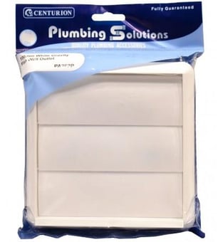 Picture of Gravity Flap Wall Outlet - White - 100mm - CTRN-CI- PA262P