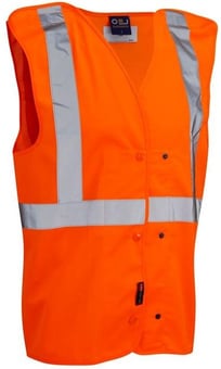 Picture of UNDERGROUND Pull Apart Tracker Orange Hi-Vis Waistcoat - GO/RT 3279 - LE-W18-O - (DISC-R)