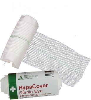 Picture of Premium Sterile Eye Pad - Pack of 6 Individually Wrapped Bandages - [SA-D7889PK6]