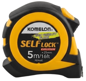 picture of Komelon - Self Lock Evolution Tape 5m/16ft (Width 25mm) - [TB-KOMPSE516E] - (DISC-W)