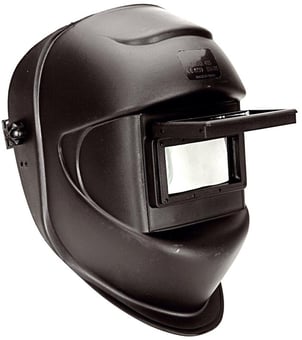 picture of Climax - Black Head Welding Shield With Flip-Up Glass Filter Plate - [CL-405-CPA-110-60]