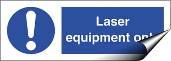 picture of Socket Labels - Laser Equipment Only (Pack of 10) - 50 x 18Hmm - Self Adhesive Vinyl [AS-SL8-SAV]