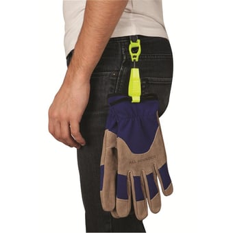 Picture of Portwest A002 Metal Free Yellow Glove Clip Holder - [PW-A002YER]