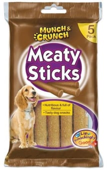 picture of Munch & Crunch Meaty Sticks Dog Snack 5 Pack - [PD-MC0084]