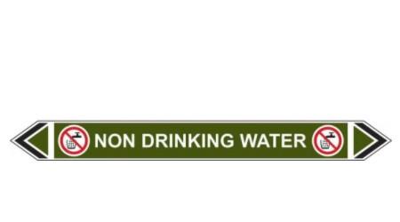 Picture of Flow Marker - Non Drinking Water - Green - Pack of 5 - [CI-13426]