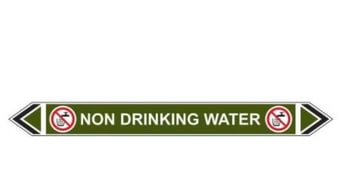 Picture of Flow Marker - Non Drinking Water - Green - Pack of 5 - [CI-13426]