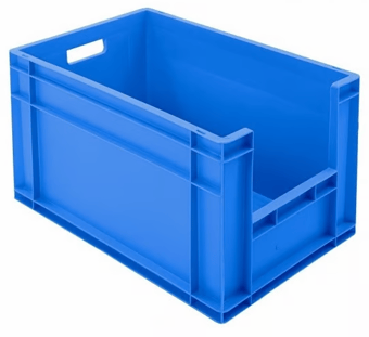 Picture of BiGDUG Euro Stacking Pick Bin - 340h x 400w x 600d mm - 62L - Blue - Box Deal of 10 - [IH-BDU-BNB4634B] - (LP)