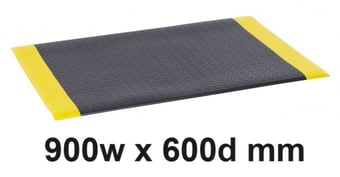 picture of BiGDUG Anti-Fatigue Safety Mat - 900w x 600d mm - Checker Plate Surface - [BDU-CB05020609CP]