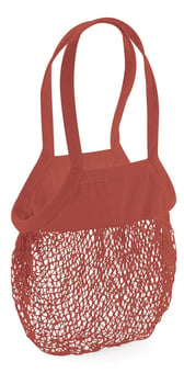 Picture of Westford Mill Organic Cotton Mesh Grocery Bag - Orange Rust - [BT-W150-ORUS]