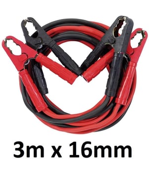 picture of Heavy Duty Booster Cables - 3m x 16mm - With Zip Bag - [DO-91883]