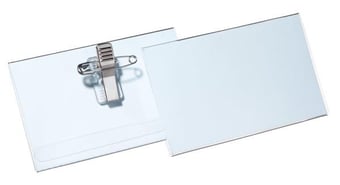 Picture of Durable Combi Clip Badge 54x90 mm - Transparent - Pack of 50 - [DL-814519]