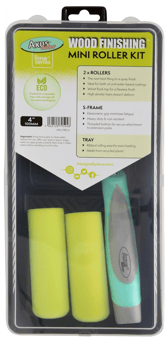 picture of Axus Decor Wood Finishing 5Pc Mini Roller Kit Lime Series - [OFT-AXU/RKL4]