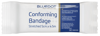 Picture of Blue Dot Conforming Bandage 5cm x 4.5m - Pack of 10 - [CM-30BDC005]
