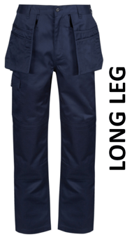 picture of Regatta Men's Pro Cargo Holster Trouser - Navy Blue - Long Leg - BT-TRJ501L-NVY