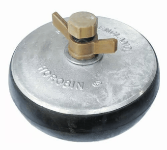 Picture of Horobin 200mm/8 Inch Aluminium Drain Plug - 1 Inch Outlet - [HO-72052]