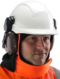Picture of Centurion - Hi-Vis Orange Frost Cape With Ear Defender Capability - Use With the Centurion Cold Weather Hood System - [CE-S50HVOEDFC]