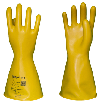 Picture of Safeline Class 00 Electrical Insulating Gloves 500v - ST-SIG-00-36-08 - (DISC-X)