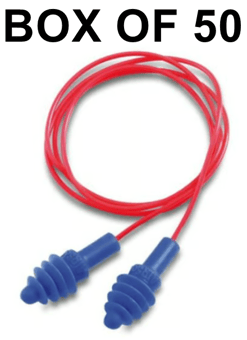 picture of Howard Leight Airsoft - Air Cushioned Reusable Earplugs Red Polycord - Box of 50 Pairs - [HW-1030612]