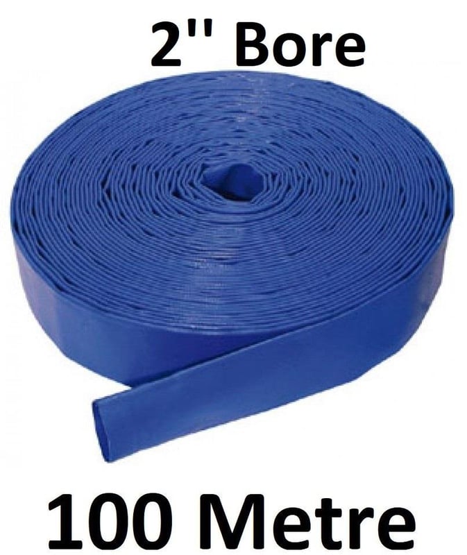 picture of Lightweight PVC Layflat Hose 2" Bore - 53.4mm O/D x 51mm - 100 Metre - [HP-LFL2/100]