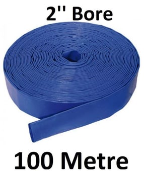 picture of Lightweight PVC Layflat Hose 2" Bore - 53.4mm O/D x 51mm - 100 Metre - [HP-LFL2/100]