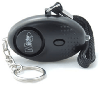 Picture of Metallic Mini Minder Key-ring Torch Alarm Black 140 dBs - [JNE-METAL001BLACK]