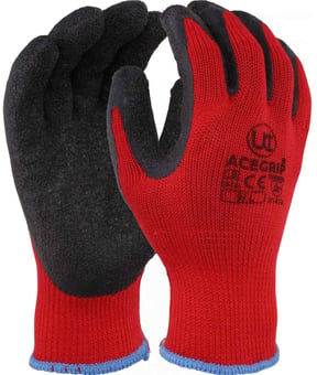 picture of UCI Acegrip-RP Red Latex Palm Coated Glove - [UC-G/ACEGRIP-RP/RED]