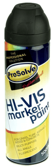 picture of Prosolve Hi-Vis Marker Paint Aerosol 500ml Fluorescent Black - [PV-PVHIVISFBLA]