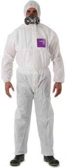 picture of Microgard - 1500 White Protective Coverall with Hood Type 5/6 - [AN-WH15S-00138]