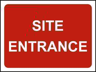 picture of Spectrum 600 x 450mm Temporary Sign – Site Entrance –SCXO-CI-13163-1