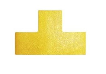 Picture of Durable - Floor Marking Shape "T" - Yellow - Pack of 10 - [DL-170004]