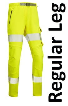 picture of Starcross Class 2 Women's Stretch Work Yellow Trouser - Regular Leg - [LE-WTL01-Y-R]