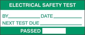 Picture of Quality Labels - Electrical Safety Test - 51 x 22mm - [AS-QC38]