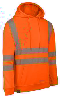 picture of Beeswift Envirowear Recyclable Hi-Vis Hoodie - Orange - BE-EWCHOR