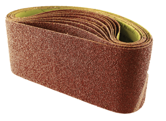 picture of Abracs Aluminium Oxide Sanding Belt - 75mm x 533mm - 120g - Pack of 10 - [ABR-ABSB75533120]