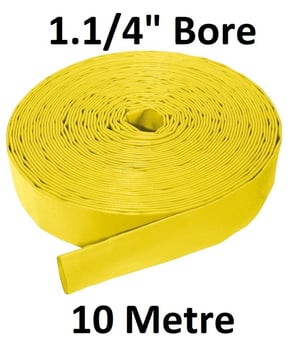picture of 10 Metre 1.1/4" Bore - Medium Duty Layflat Hose - 1.9kg - [HP-MLFL114/10]