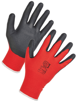 picture of Supertouch NPURA All-Round Safety Gloves Red/Black - ST-SPG-20421 - (DISC-R)