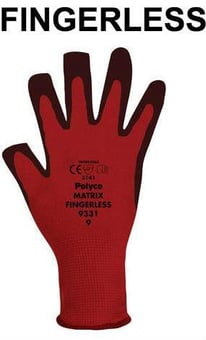 picture of Polyco Matrix Fingerless Gloves - BM-9330