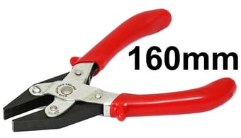 picture of Maun Smooth Jaws Flat Nose Parallel Plier Comfort Grips 160 mm - [MU-4877-160]