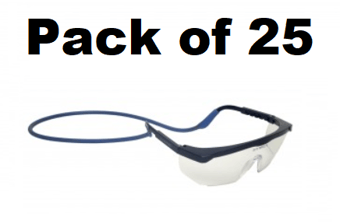 picture of Metal Detectable Glasses String - Silicone Rubber - Blue - Pack of 25 - [DT-466-P75-X06]