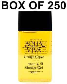 picture of Aqua Viva Orange Grove 30ml Bath & Shower Gel - Box of 250 - [MCS-AVOBSG30]