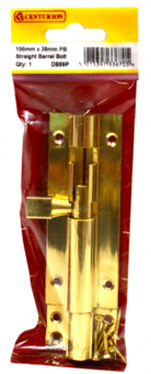 picture of Centurion PB Wide Straight Barrel Bolt - 100mm x 38mm (1 1/2") - [CI-DB59P]