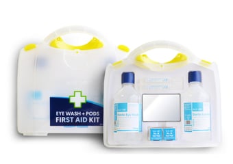 picture of Viola Eye Wash Kit No. 1 - 2 x 500ml Eye Wash - 2 x No16 Eye Pad Dressing - 2 x Eye Wash Pods + Mirror - [CM-90818]