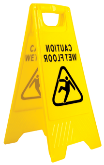 picture of Portwest HV20 Wet Floor Warning Sign Yellow - [PW-HV20YER]