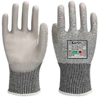 picture of Cutzy - Cut Resistant Level C - Safety Grey Gloves - [CAS-7308]