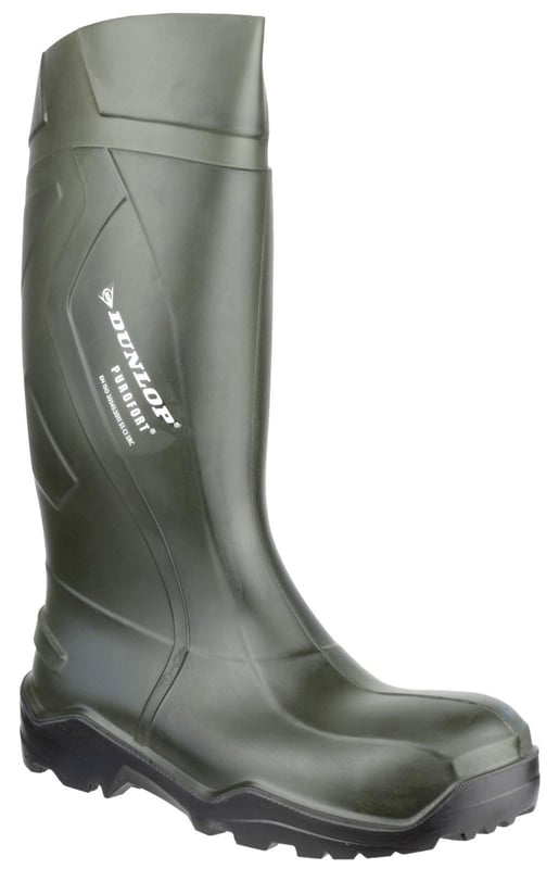 Dunlop Purofort+ Full Green Safety Wellington S5 CI CR SRC - FS-22378-36423 - (LP)