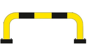 Picture of BLACK BULL FLEX Protection Guard - Outdoor Use - (H)390 x (W)1000mm - Yellow/Black - [MV-196.28.678]